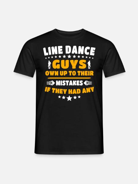Line Dance Line Dancing - Men's T-Shirt - black