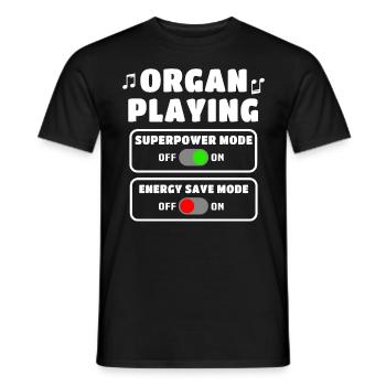 Orgelspieler Organist Orgel - Männer T-Shirt - Schwarz - Vorne - AI Model Male 178 light (178cm)