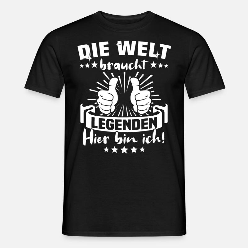 Legende Legenden - Männer T-Shirt - Schwarz