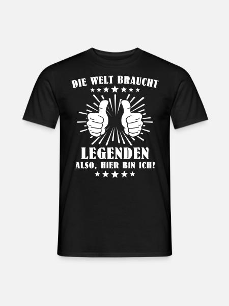 Legende Legenden - Männer T-Shirt - Schwarz