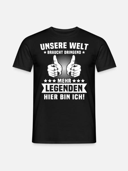 Legende Legenden - Männer T-Shirt - Schwarz