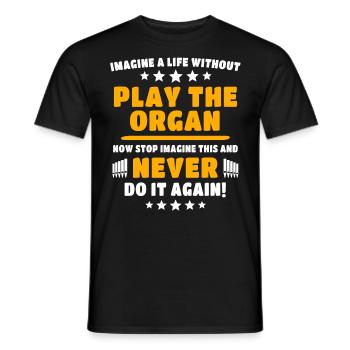 Organiste Orgue organiste - T-shirt homme - noir - Devant - AI Model Male 178 light (178cm)