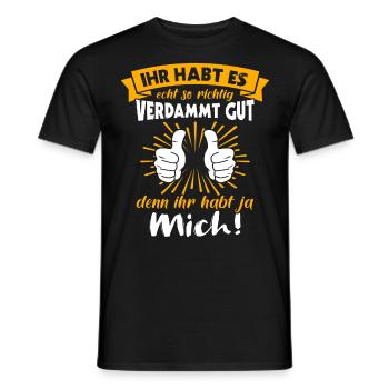Tu l’as bien tu m’as - T-shirt homme - noir - Devant - AI Model Male 178 light (178cm)
