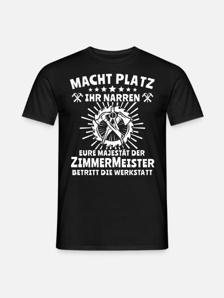 Zimmermann Zimmern Zimmerer - Männer T-Shirt - Schwarz