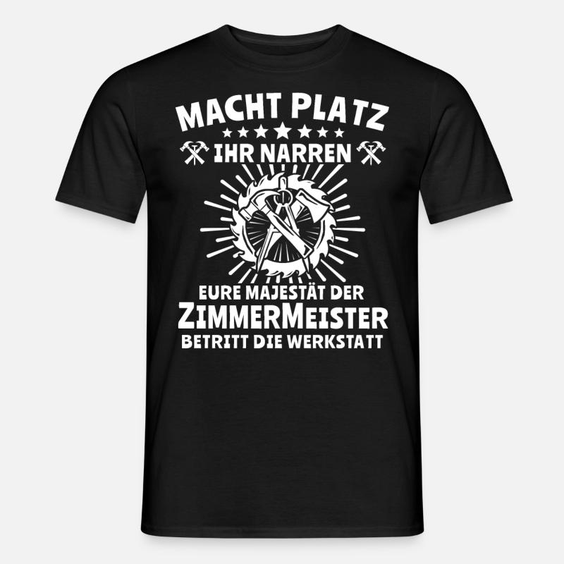 Zimmermann Zimmern Zimmerer - Männer T-Shirt - Schwarz