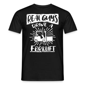 Forklift driver Forklift Forklift - Men's T-Shirt - black - Front - AI Model Male 178 light (178cm)