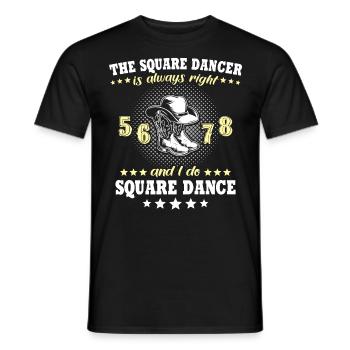 Danse en ligne Danse en ligne - T-shirt homme - noir - Devant - AI Model Male 178 light (178cm)