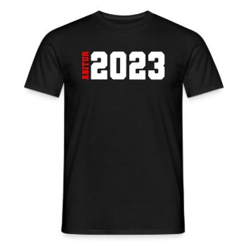 Abitur 2023 bestanden Abi Abiturient - Männer T-Shirt - Schwarz - Vorne - AI Model Male 178 light (178cm)