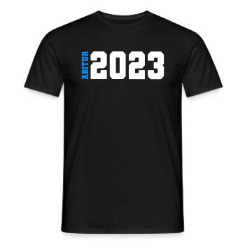 Abitur 2023 - Bestanden - Abi 23 - Abschluss - Männer T-Shirt - Schwarz - Vorne - AI Model Male 178 light (178cm)
