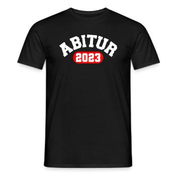 Abitur 2023 bestanden Abi Abiturient - Männer T-Shirt - Schwarz - Vorne - AI Model Male 178 light (178cm)