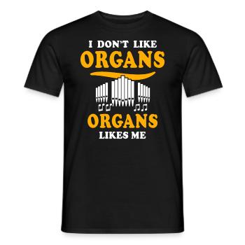 Orgelspieler Organist - Männer T-Shirt - Schwarz - Vorne - AI Model Male 178 light (178cm)