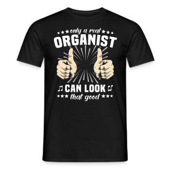 Orgelspieler Orgel Organist - Männer T-Shirt - Schwarz - Vorne - AI Model Male 178 light (178cm)
