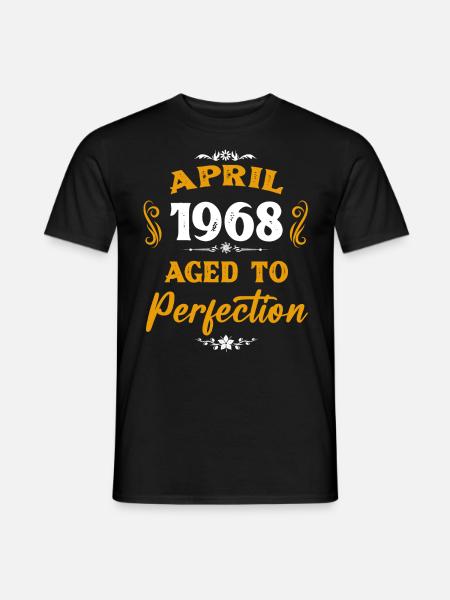 Avril 1968 Vintage Cadeau d’anniversaire - T-shirt homme - noir