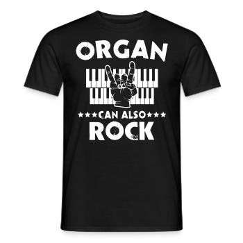 Organ players Organ organists - Men's T-Shirt - black - Front - AI Model Male 178 light (178cm)