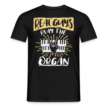 Orgelspieler Orgel Organisten - Männer T-Shirt - Schwarz - Vorne - AI Model Male 178 light (178cm)