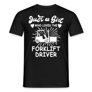 Forklift Forklift Forklift Driver - Men's T-Shirt - black - Front - AI Model Male 178 light (178cm)