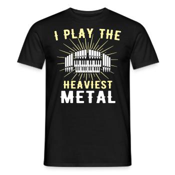Kirchenorganist Organist Orgelspieler - Männer T-Shirt - Schwarz - Vorne - AI Model Male 178 light (178cm)