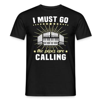 Kirchenorganist Organist Orgelspieler - Männer T-Shirt - Schwarz - Vorne - AI Model Male 178 light (178cm)