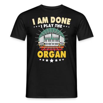 Kirchenorganist Organist Orgelspieler - Männer T-Shirt - Schwarz - Vorne - AI Model Male 178 light (178cm)