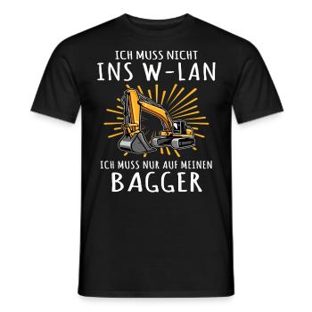 Baggerführer Bagger Baggerfahrer - Männer T-Shirt - Schwarz - Vorne - AI Model Male 178 light (178cm)