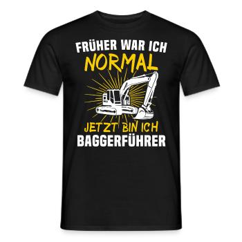 Baggerfahrer Bagger Fahren - Männer T-Shirt - Schwarz - Vorne - AI Model Male 178 light (178cm)