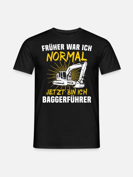 Baggerfahrer Bagger Fahren - Männer T-Shirt - Schwarz