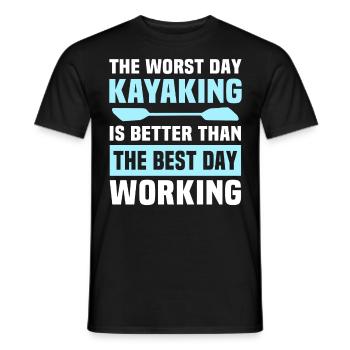 Kayak Kayakiste Kayak - T-shirt homme - noir - Devant - AI Model Male 178 light (178cm)