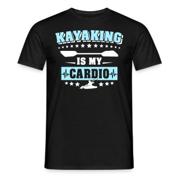 Kayak Kayakiste Kayak - T-shirt homme - noir - Devant - AI Model Male 178 light (178cm)