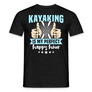 Kayak Kayakiste Kayak - T-shirt homme - noir - Devant - AI Model Male 178 light (178cm)