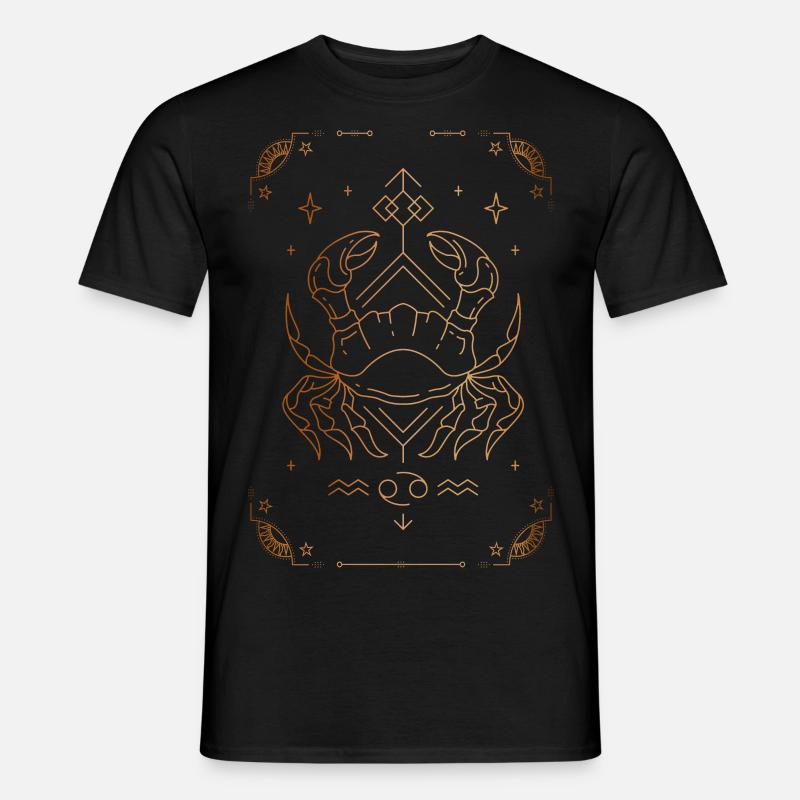 Krebszeichen: Sternbild - Männer T-Shirt - Schwarz