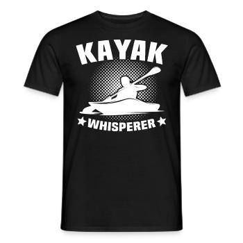 Kayaker Kayak Kayaking - Men's T-Shirt - black - Front - AI Model Male 178 light (178cm)