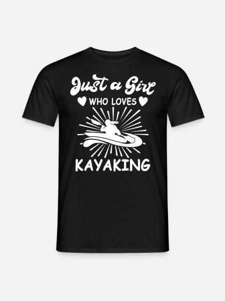 Kayaker Kayak Kayaking - Men's T-Shirt - black