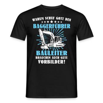 Baggerfuehrer Baggerfahrer - Männer T-Shirt - Schwarz - Vorne - AI Model Male 178 light (178cm)