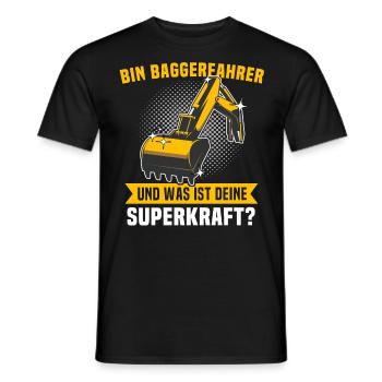 Baggerfuehrer Baggerfahrer - Männer T-Shirt - Schwarz - Vorne - AI Model Male 178 light (178cm)