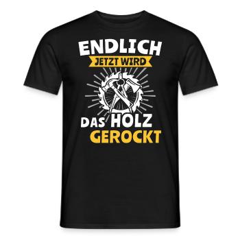 Zimmermann Zimmerer Zimmerleute - Männer T-Shirt - Schwarz - Vorne - AI Model Male 178 light (178cm)