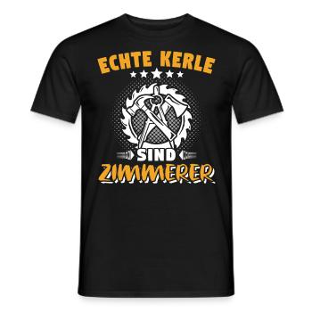 Zimmermann Zimmerer Zimmerleute - Männer T-Shirt - Schwarz - Vorne - AI Model Male 178 light (178cm)