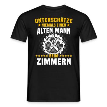 Zimmermann Zimmerer Zimmerleute - Männer T-Shirt - Schwarz - Vorne - AI Model Male 178 light (178cm)
