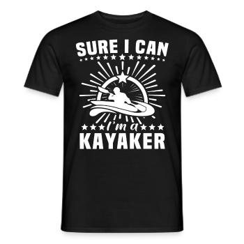 Kayakistes kayakistes - T-shirt homme - noir - Devant - AI Model Male 178 light (178cm)