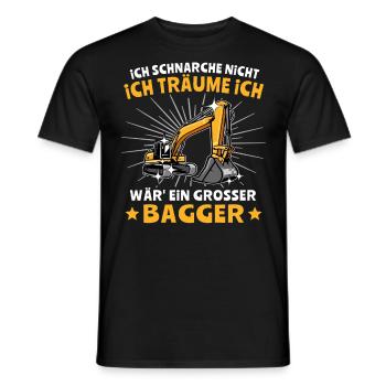 Baggerführer Bagger Baggerfahrer - Männer T-Shirt - Schwarz - Vorne - AI Model Male 178 light (178cm)