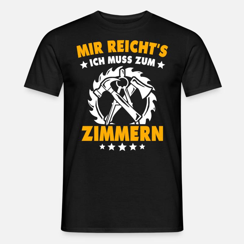 Zimmermann Zimmern Zimmerer - Männer T-Shirt - Schwarz