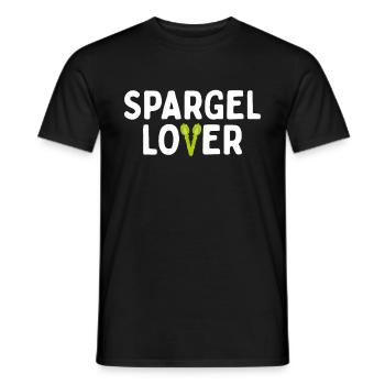 Spargel Lover Spargellover Vegan Gemüse - Männer T-Shirt - Schwarz - Vorne - AI Model Male 178 light (178cm)