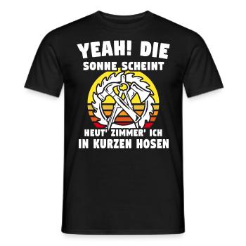 Zimmerer Zimmerleute Zimmermann - Männer T-Shirt - Schwarz - Vorne - AI Model Male 178 light (178cm)