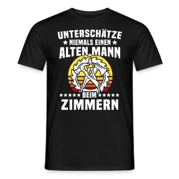 Zimmerer Zimmerleute Zimmermann - Männer T-Shirt - Schwarz - Vorne - AI Model Male 178 light (178cm)