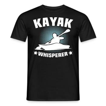 Kayak Flüsterer Kayaking - Männer T-Shirt - Schwarz - Vorne - AI Model Male 178 light (178cm)