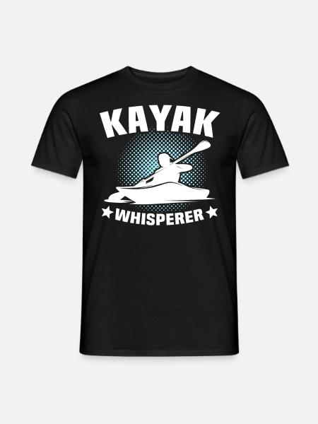 Kayak Flüsterer Kayaking - Männer T-Shirt - Schwarz