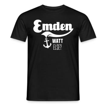 Emden Motif Emdener - T-shirt homme - noir - Devant - AI Model Male 178 light (178cm)