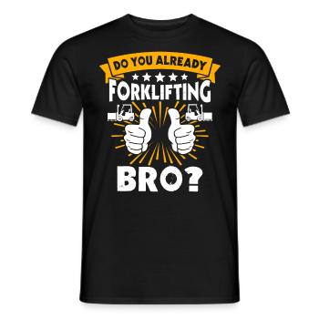 Forklift Forklift - Men's T-Shirt - black - Front - AI Model Male 178 light (178cm)