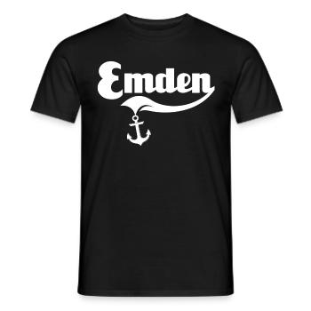 Emden Mer du Nord Emdener - T-shirt homme - noir - Devant - AI Model Male 178 light (178cm)