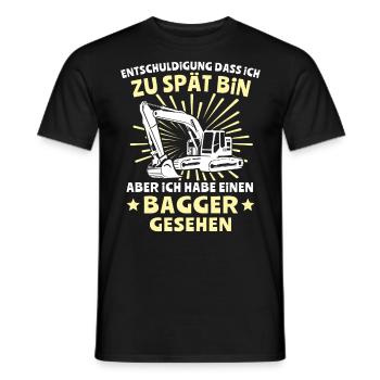 Baggerfuehrer Baggerfahrer - Männer T-Shirt - Schwarz - Vorne - AI Model Male 178 light (178cm)