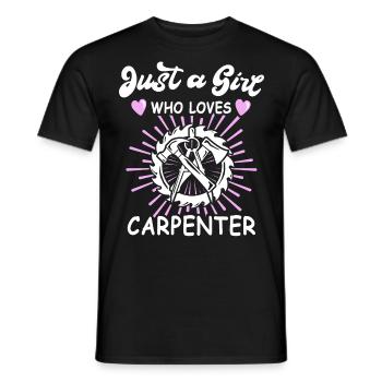 Charpentier, charpentier, charpentier, - T-shirt homme - noir - Devant - AI Model Male 178 light (178cm)